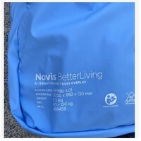 Novis, 2000 x 880 x 130mm To Suit Better Living Overlay Mattress TOP COVER - Blue