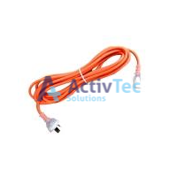 Air Pump Power Lead - 3 Core Earthed - IEC Plug - 5 Metre - Orange