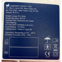 PC-AL204341 - Label, Serial for Linear SQS