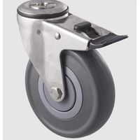 Fallshaw Stainless Steel MSC Series 125mm Total Lock Castor