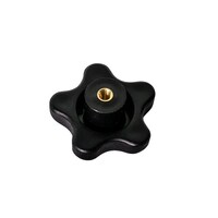 5 Star Female Knob - Internal Thread 1/4 " - Pk 4