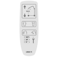 Allegro Hoist - Linak Handset - 6 Button 8 Pin - Green - With Power Pivot Frame, Battery And Maintenance Indicators