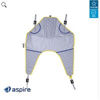 Aspire Deluxe General Purpose Mesh SLING W/ Head Support - Medium - Black Clip