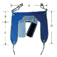 Lift Assist Hygiene Quilt Velcro Sling Medium