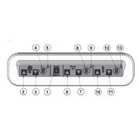 Basic American, To Suit Zenith 806 Bed, CONTROL SWITCH PAD With Bezel And Cable