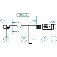 Linet Lower LHS Foot Siderail CABLE