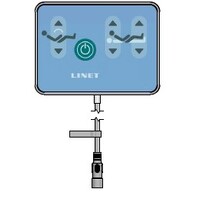 Linet Siderail Digital LHS Contorl MEMBRANE W/ Underlight