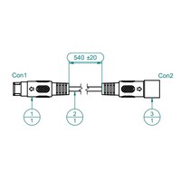 Linet LF Or RF Foot Siderail Control PVC CABLE - See Attribute