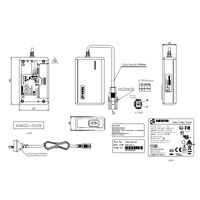 Timotion 4 Meter BATTERY PACK W/ 2 Pins Cable