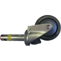 Fallshaw 100mm Directional Lock Central Locking Castor - Green Top