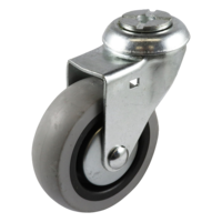 75mm Swivel Castor - M10 Bolt Hole