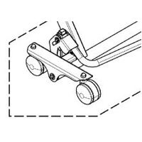 Invacare, To Suit CS7, Foot End, CASTER BRACKET ASSEMBLY - LHS