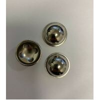 Axle CAP Round /Dome To Suit 6mm Shaft Zinc Plated Push On (Pack of 20)