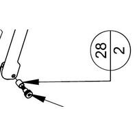 Arjo LHS Bed Plate Side Ext LATCH