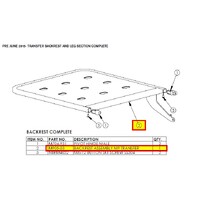 Howard Wright M9 Transfer 3ED BACKREST ASSEMBLY - Old Version Pre June 2015