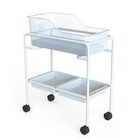 Kcare Mobile Acrylic Baby Bassinet, Single, Epoxy Frame