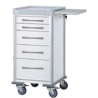 Clinicart Narrow Cart 34" 5 Drawers White