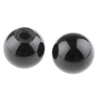 Pro Duroplast Ball Clamping M12 Unthreaded Hole, KNOB - Black