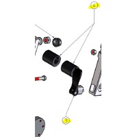 Motomed, Bike GEAR Kit, Includes Pedal Crank, Retaining Ring And Eccentric Lever Clamping Sytem