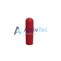 Medicraft  Plastic End Cap Red 50 x 12mm (Cylindrical)