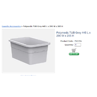 Laundry 445 x 290 x 205 TUB - Grey