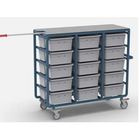 30 Tub Personal LINEN TROLLEY, Bluestone Colour