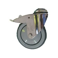 125mm Stainless Steel Brake Castor - Each