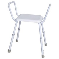 Kcare Ecomomy Shower STOOL W/ Plastic Seat Each