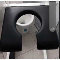 TA, To Suit Toilet Commode, Open SEAT - Black