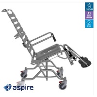 ASPIRE Tilt & Recline Commode - Attendant Propelled - 460mm Wide