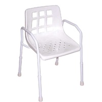 Staebel Shower Chair - White Plastic Shower Chair