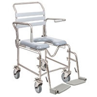 USE SE8032.1 Juvo 46cm  (Height adjustable attendant propelled s/away) complete new Commode  (Does not include seat, seat is SE9119)