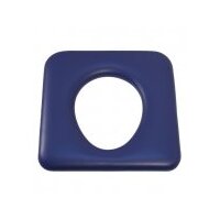 Blue Oxford Commode Seat Closed  - 44/46cm wide