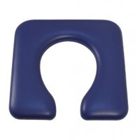 Blue Oxford Commode Seat Open - Standard Width 44cm