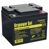 Drypower Deep Cycle Battery - Sealed Lead Acid Hybrid GEL - 12V 50Ah