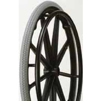 24 x 1-3/8 Fiberglass reinforced with PU Tyre & Push Rim. (Mag wheel, is complete wheel) - suits For 12mm axle