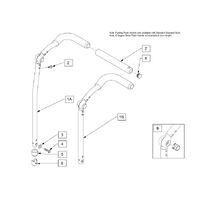 Quickie 2, To Suit Wheelchair, STD BACKREST PUSH HANDLE 16-19 HT ADJ PH - RHS