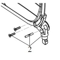 Ottobock, To Suit Avantgarde DV Chair, PIN JOINT Incl JOINT FORK right (LATCH)