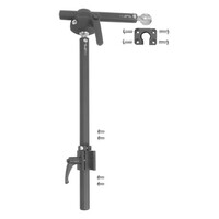 Ottobock 17mm Ball Multi-Axis HEADREST MOUNTING - Black