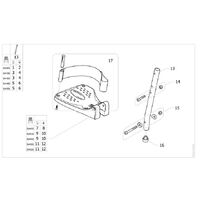 Action 1 NG Wheelchair SW43/45 FIX FOOTREST - RHS