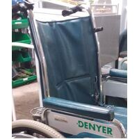 Denyer Wheelchair 20" Vinyl BACK CUSHION - Blue