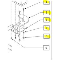 Quickie, To Suit Q300M, Receiver Assembly Attendant Control MOUNTING BRACKET - RHS