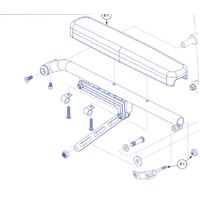 Jazzy Passport, ARMREST Assembly - RHS Arm pad Included