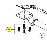 Quantum Edge joystick mounting arm SCREW - Each