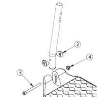 KiMobility Catalyst 5 Hardware Assembly for Composite Footplate