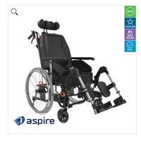 ASPIRE REHAB RX ADVANCED TILT-IN-SPACE 460-510mm WHEELCHAIR - Brand New