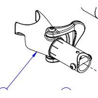 Motion V2 Wheelchair Footrest HOUSING LHS Assembly