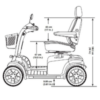 Pride SCOOTER PATHRIDER -   PR130XL  (Silver in colour)