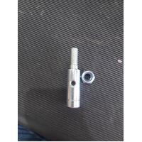 19mm Solid Pintle 48mm Long - Zinc Plated - Round