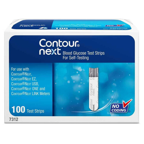 Contour Next Blood Glucose Test Strips x 100